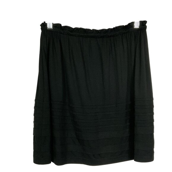 Caslon Drawstring Knit Skirt, Size Small, Black, 95% Rayon/5% Spandex - Picture 5 of 8
